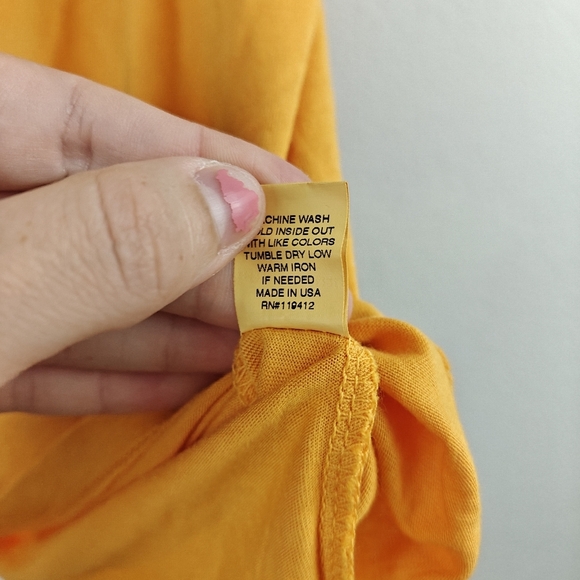 Monrow NWT One Shoulder Cotton T-shirt In Honeycomb Yellow Size Small - Picture 11 of 11